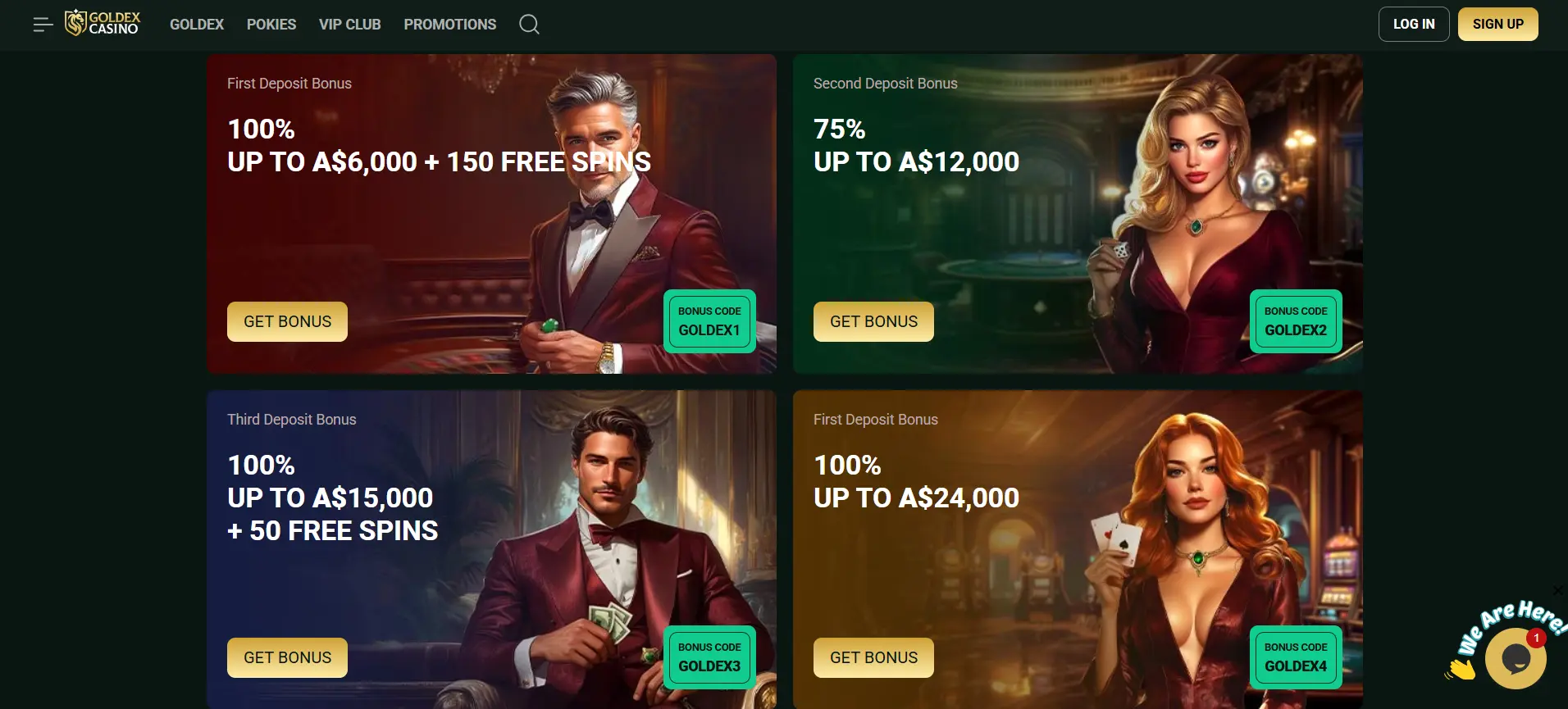 Promozioni di Goldex Casino